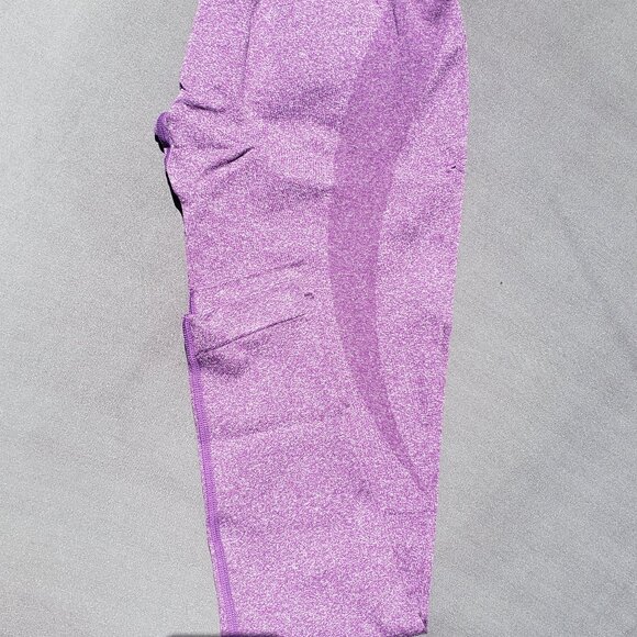 Seamless Leggings Smile Contour High Waist Workout Gym Yoga Pants Purple NWT M - Picture 3 of 7